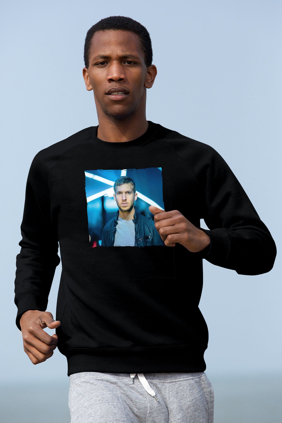 Calvin Harris Siyah Unisex Sweatshirt