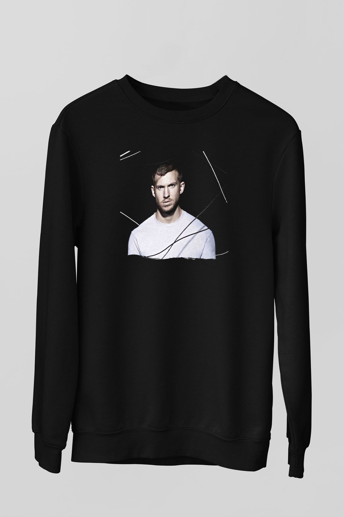Calvin Harris Siyah Unisex Sweatshirt