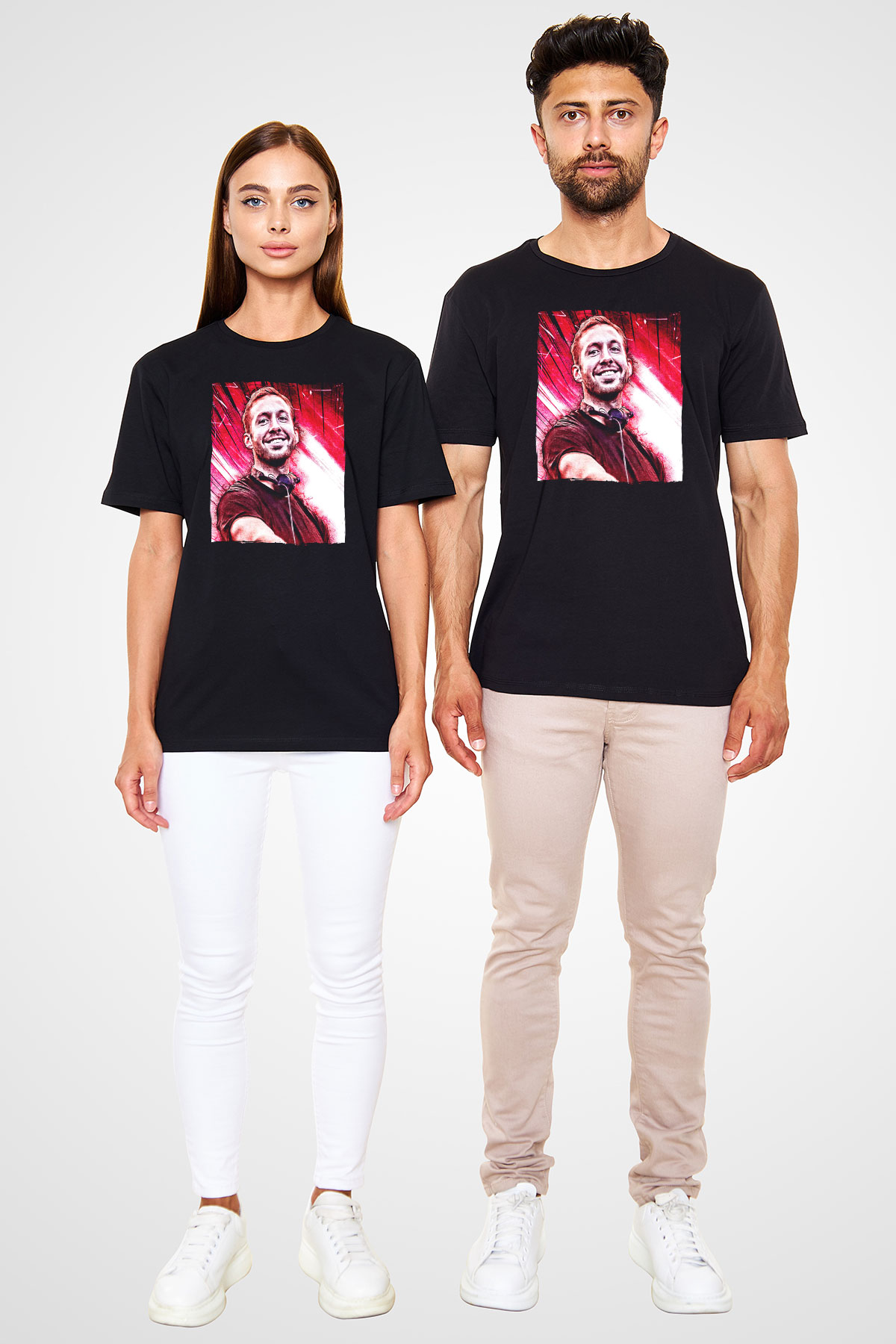 Calvin Harris Siyah Unisex Tişört T-Shirt - TişörtFabrikası