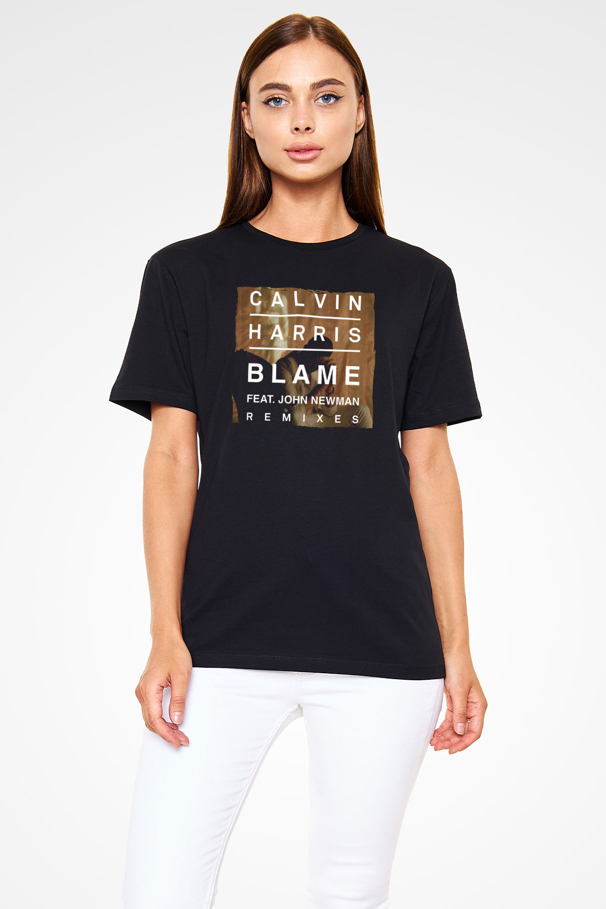 Calvin Harris Siyah Unisex Tişört T-Shirt - TişörtFabrikası