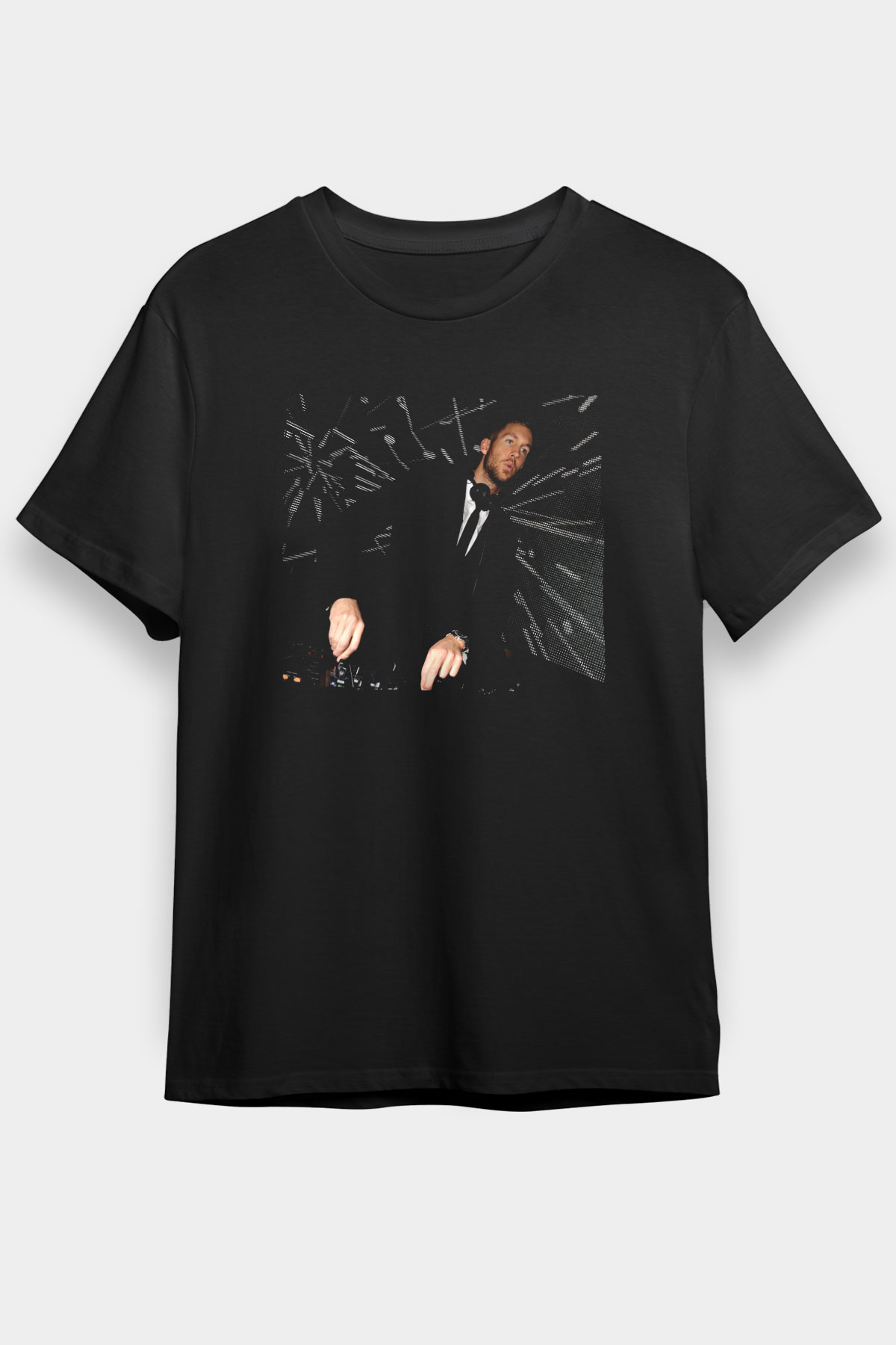 Calvin Harris Siyah Unisex Tişört T-Shirt - TişörtFabrikası