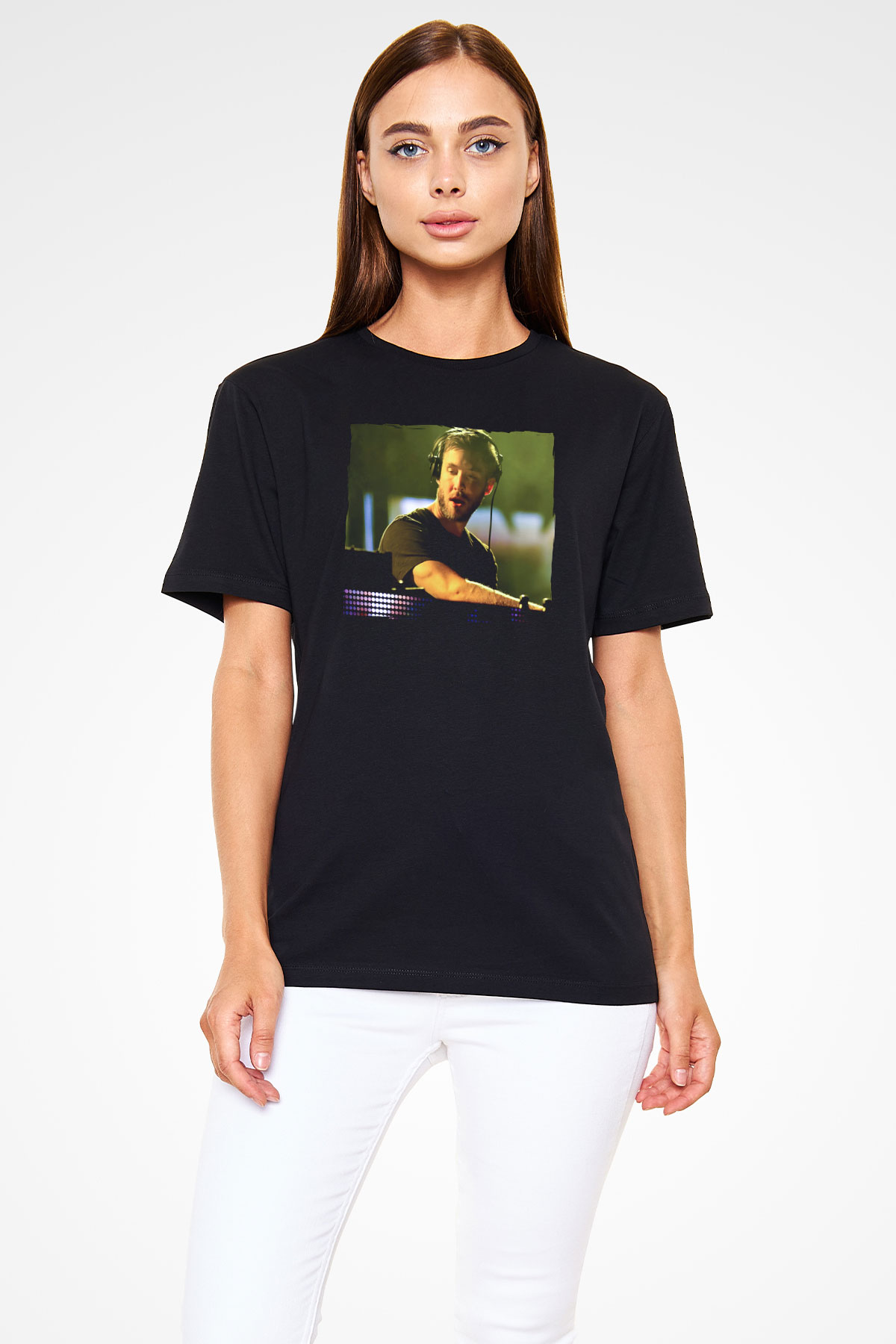 Calvin Harris Siyah Unisex Tişört T-Shirt - TişörtFabrikası