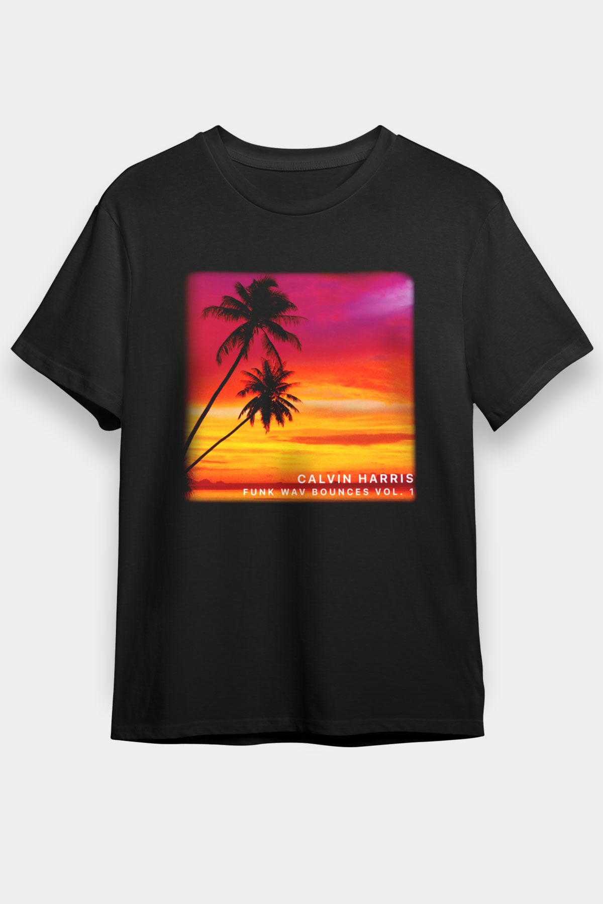 Calvin Harris Siyah Unisex Tişört T-Shirt - TişörtFabrikası