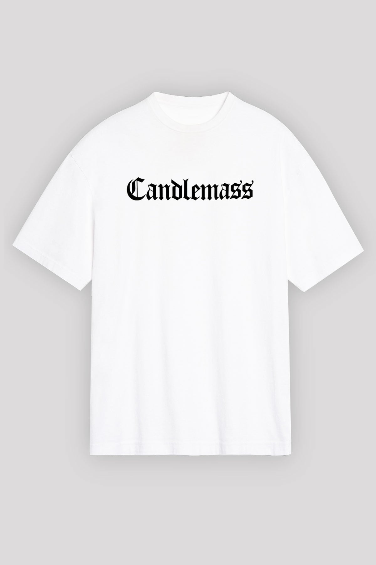 Candlemass Beyaz Unisex Tişört T-Shirt - TişörtFabrikası