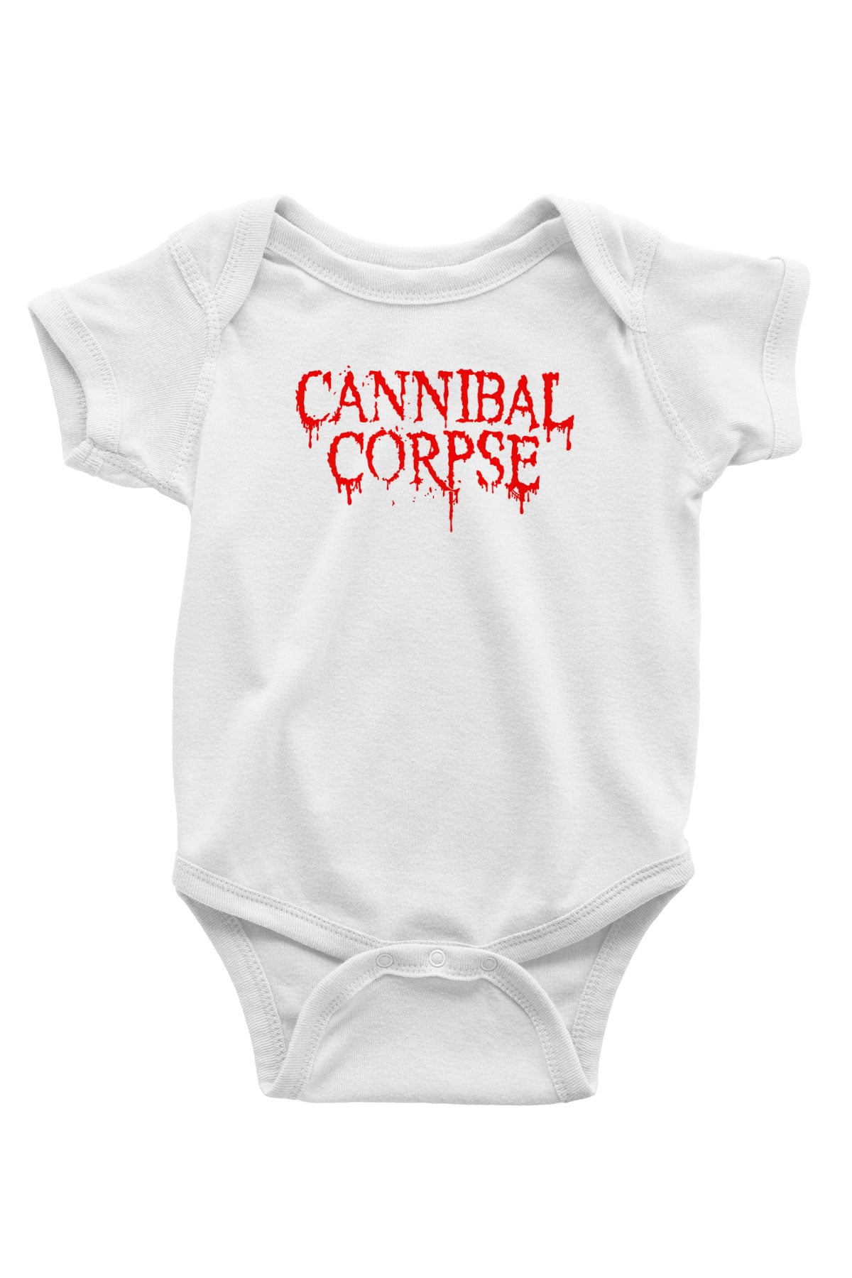 Cannibal Corpse Baskılı Beyaz Unisex Bebek Body - Zıbın