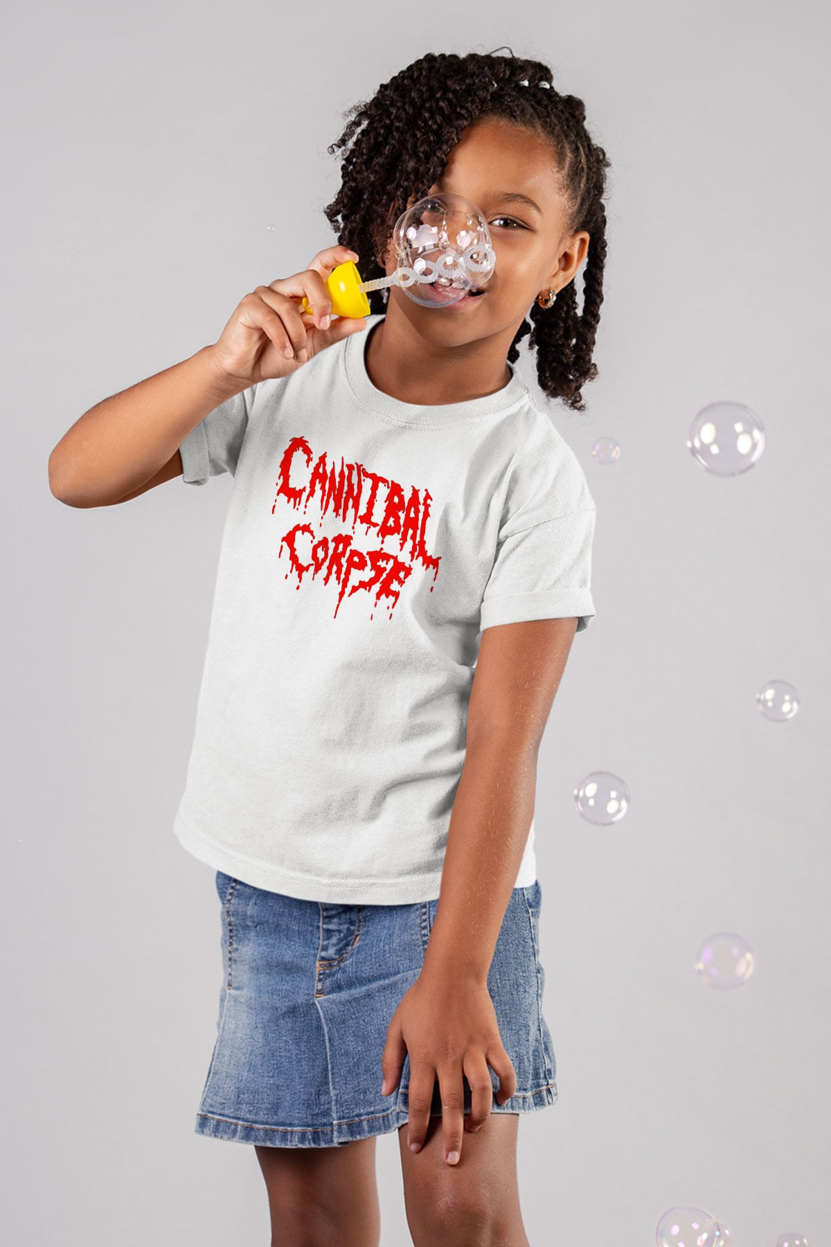 Cannibal Corpse Baskılı Beyaz Unisex Çocuk Tişört