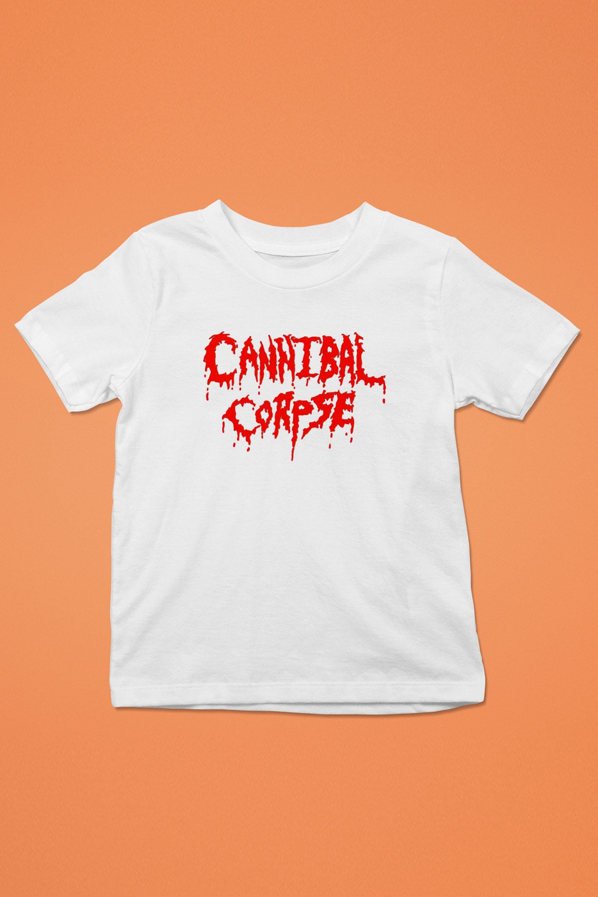 Cannibal Corpse Baskılı Beyaz Unisex Çocuk Tişört