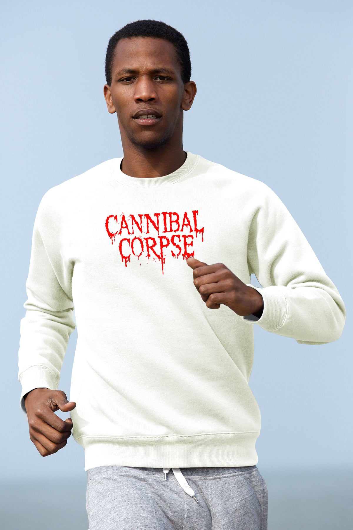 Cannibal Corpse Beyaz Unisex Sweatshirt