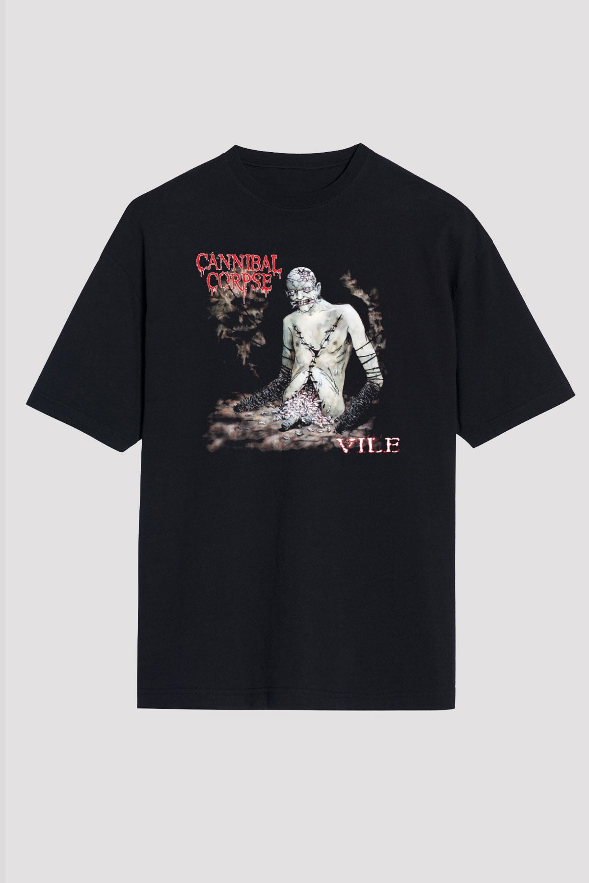 Cannibal Corpse Siyah Unisex Oversize Tişört T-Shirt