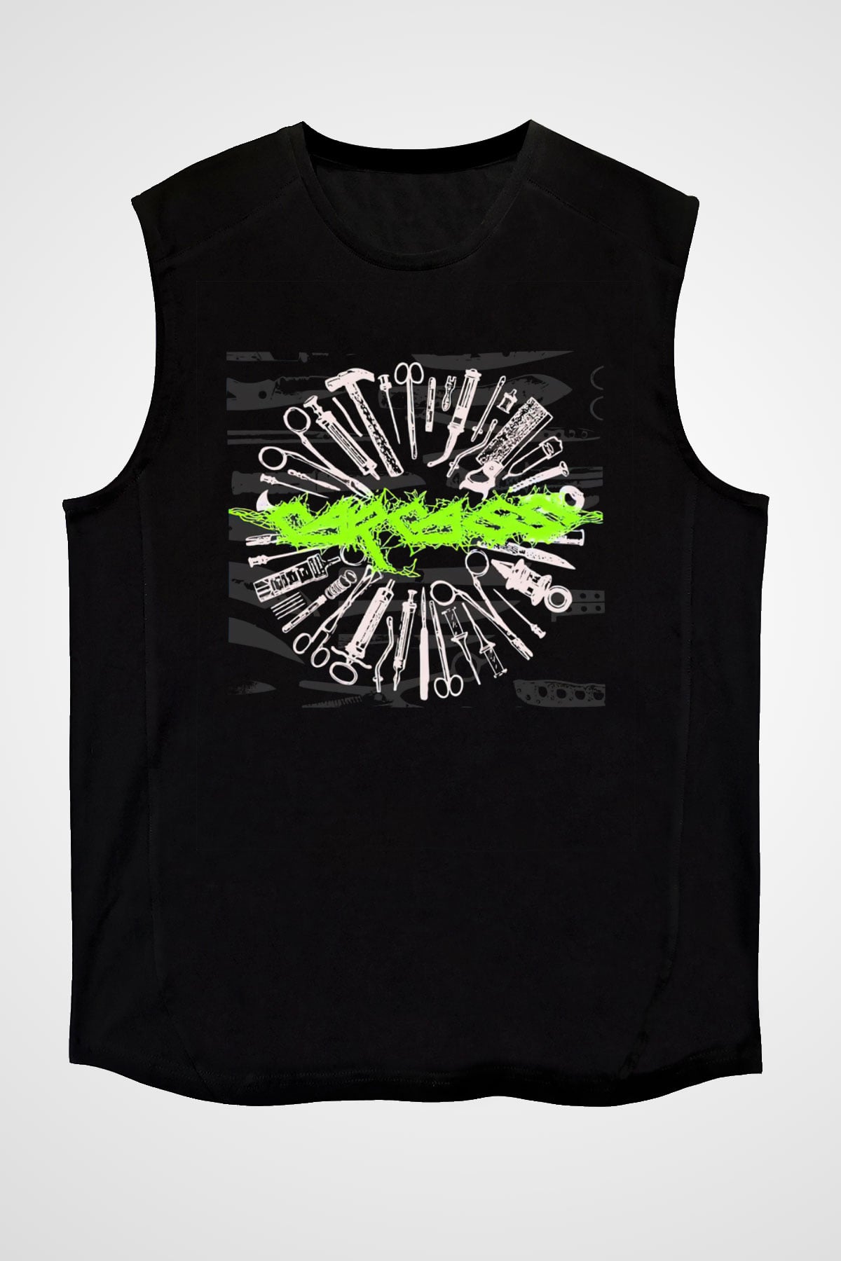 Carcass Siyah Unisex Kolsuz Tişört