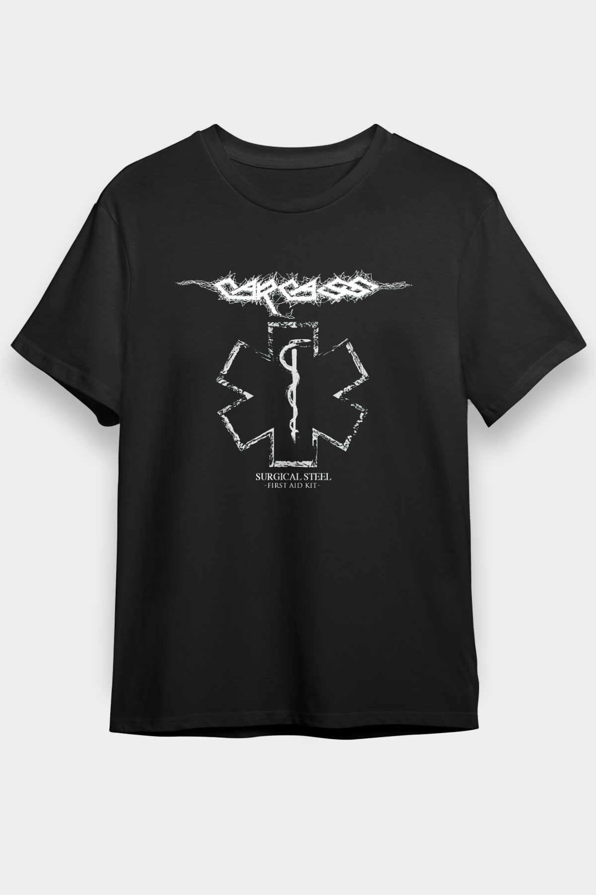 Carcass Siyah Unisex Tişört T-Shirt - TişörtFabrikası