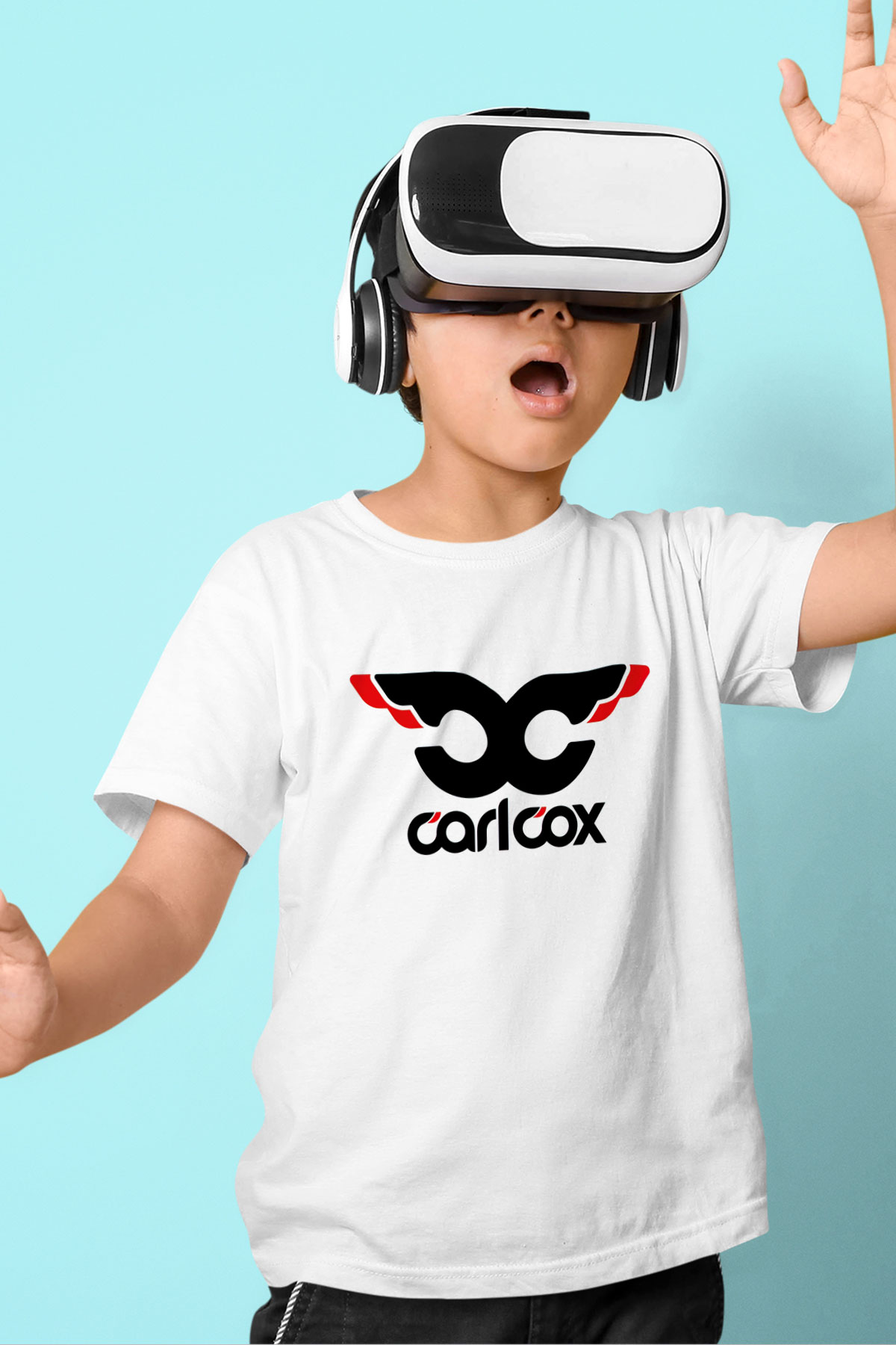 Carl Cox Baskılı Beyaz Unisex Çocuk Tişört
