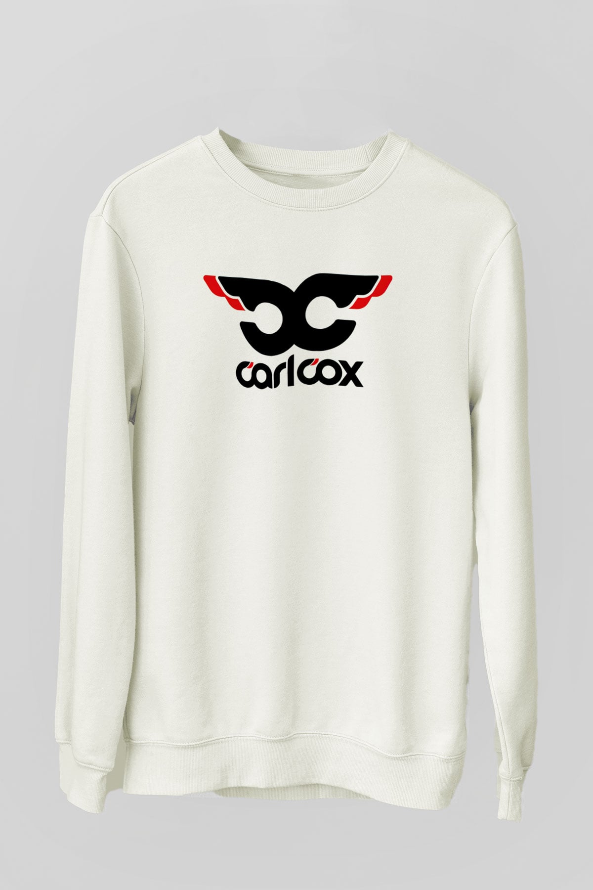 Carl Cox Beyaz Unisex Sweatshirt