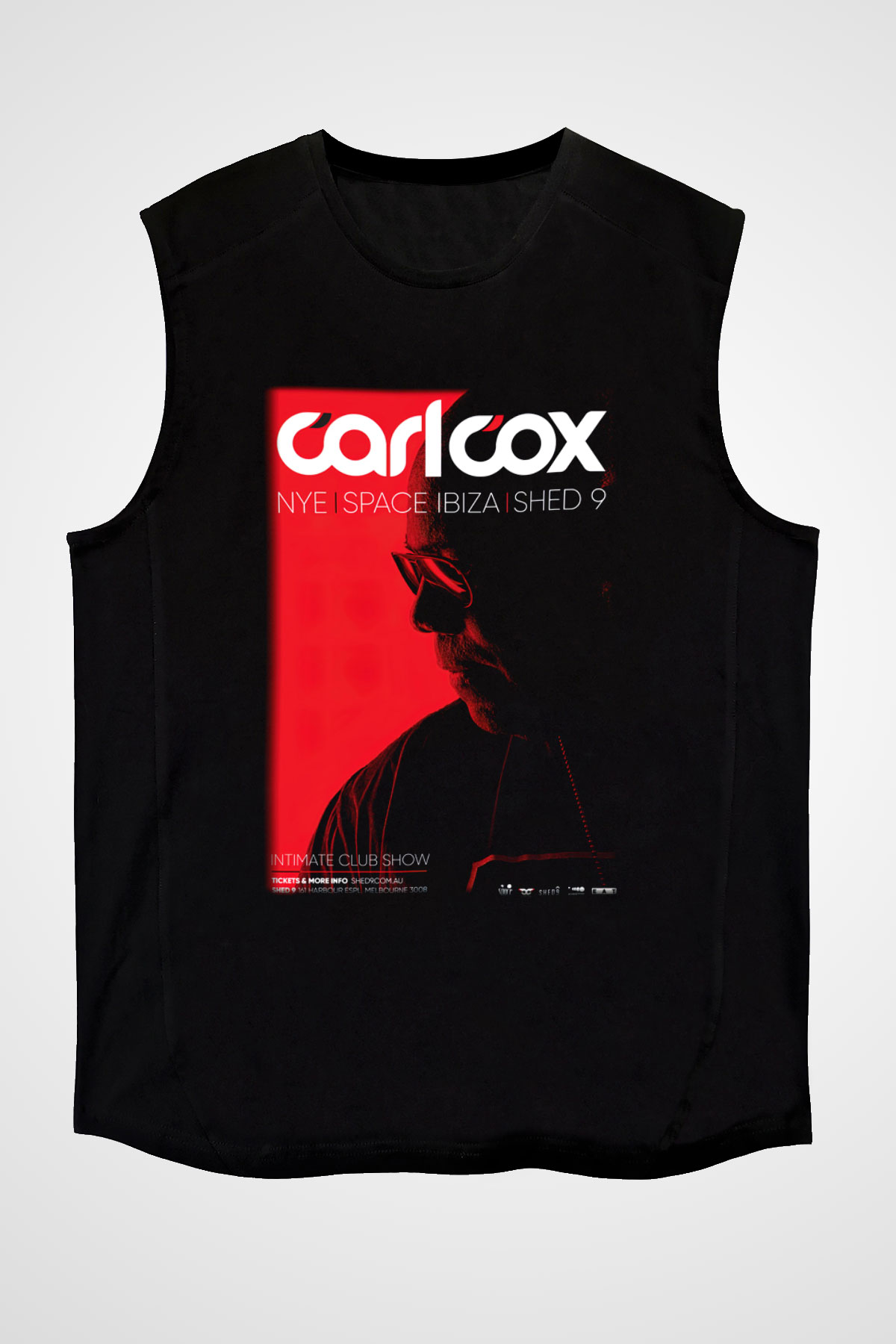 Carl Cox Siyah Unisex Kolsuz Tişört
