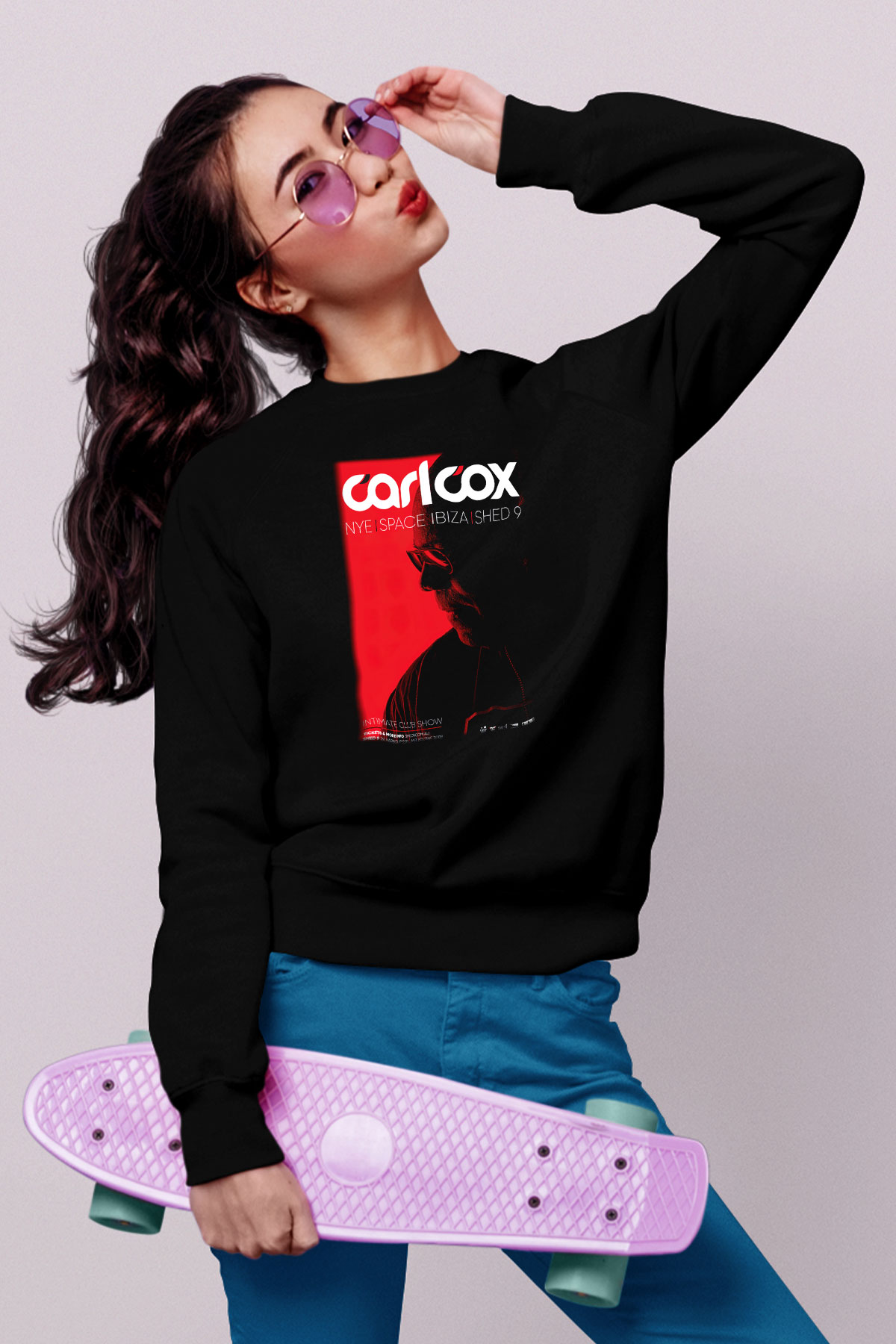 Carl Cox Siyah Unisex Sweatshirt