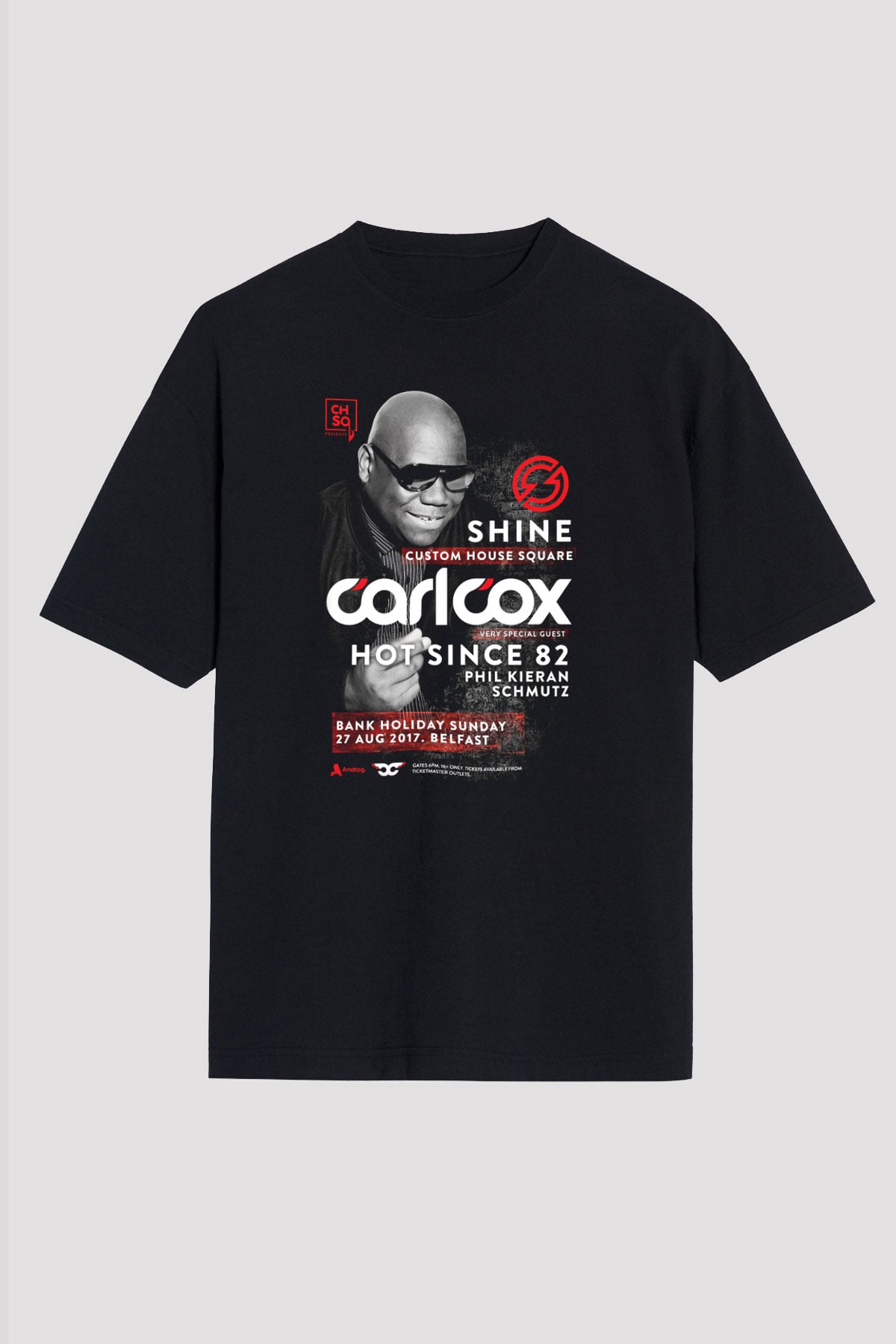 Carl Cox Siyah Unisex Tişört T-Shirt - TişörtFabrikası