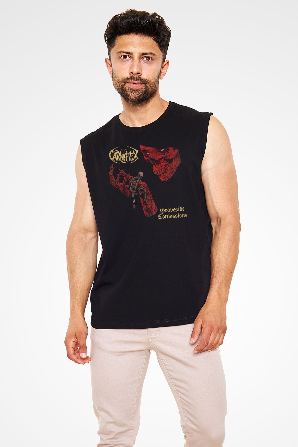 Carnifex Siyah Unisex Kolsuz Tişört