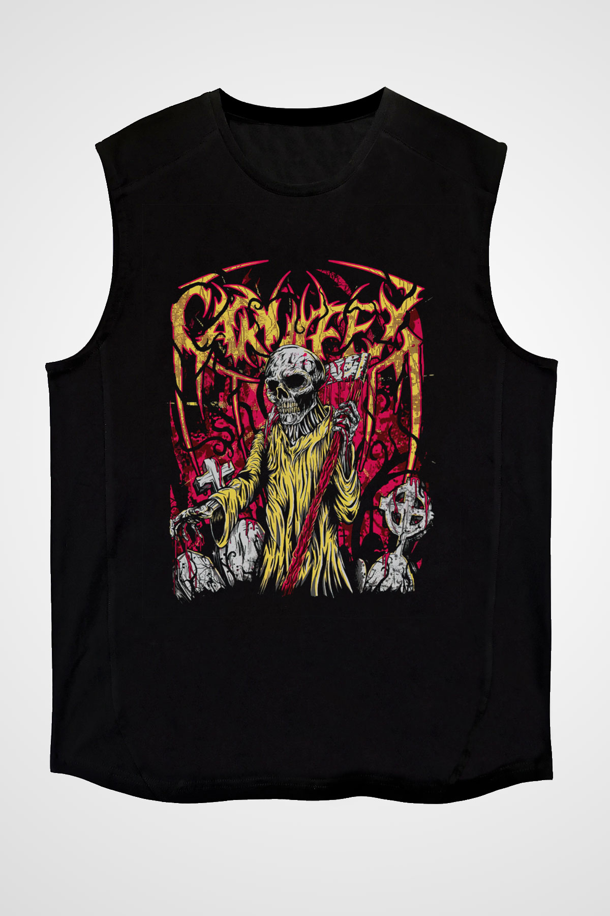 Carnifex Siyah Unisex Kolsuz Tişört