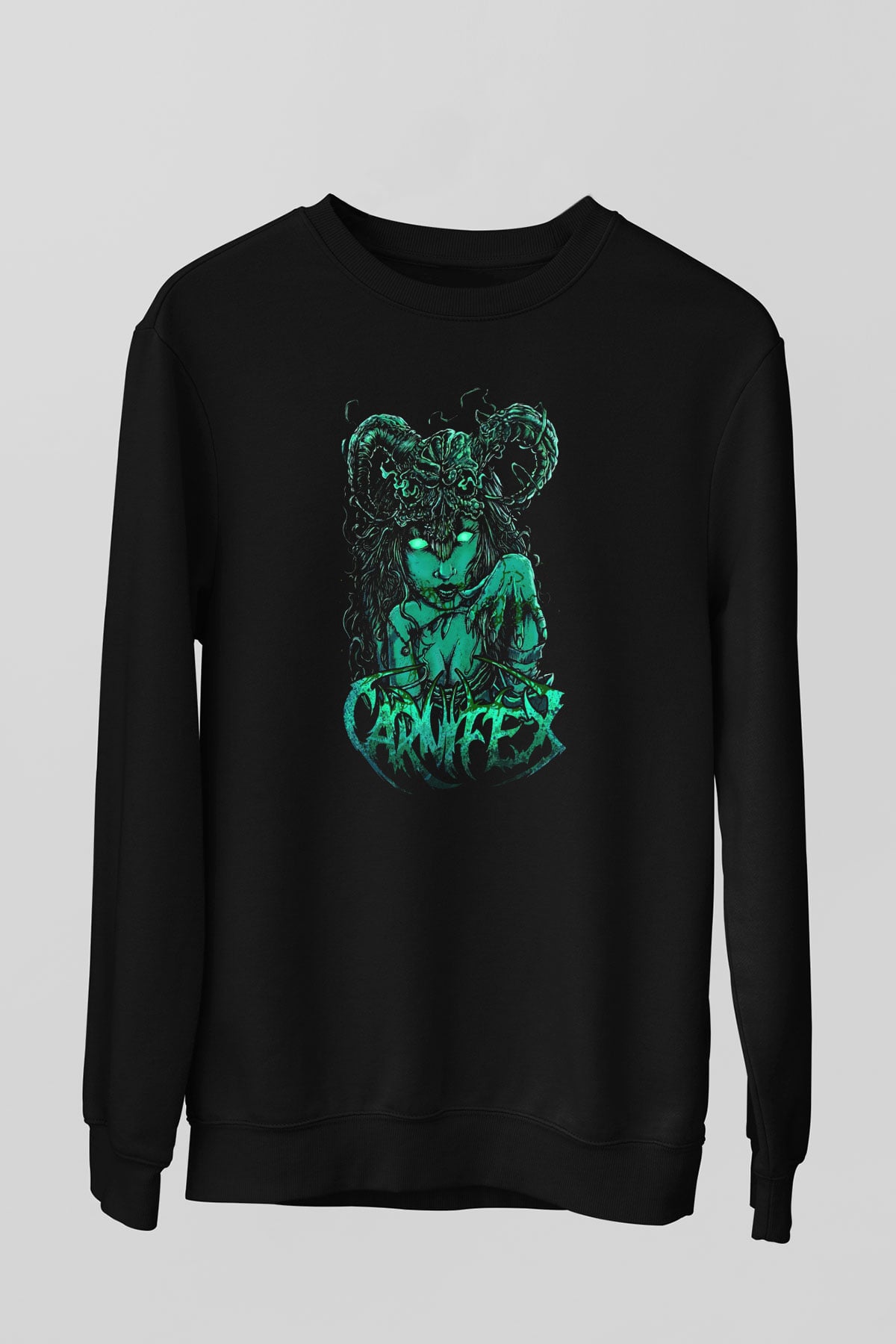 Carnifex Siyah Unisex Sweatshirt