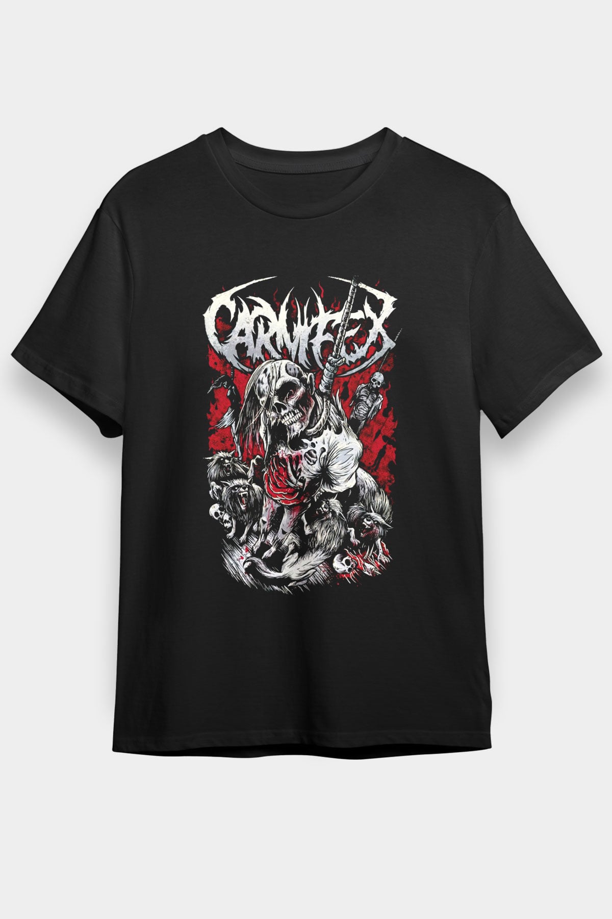 Carnifex Siyah Unisex Tişört T-Shirt - TişörtFabrikası