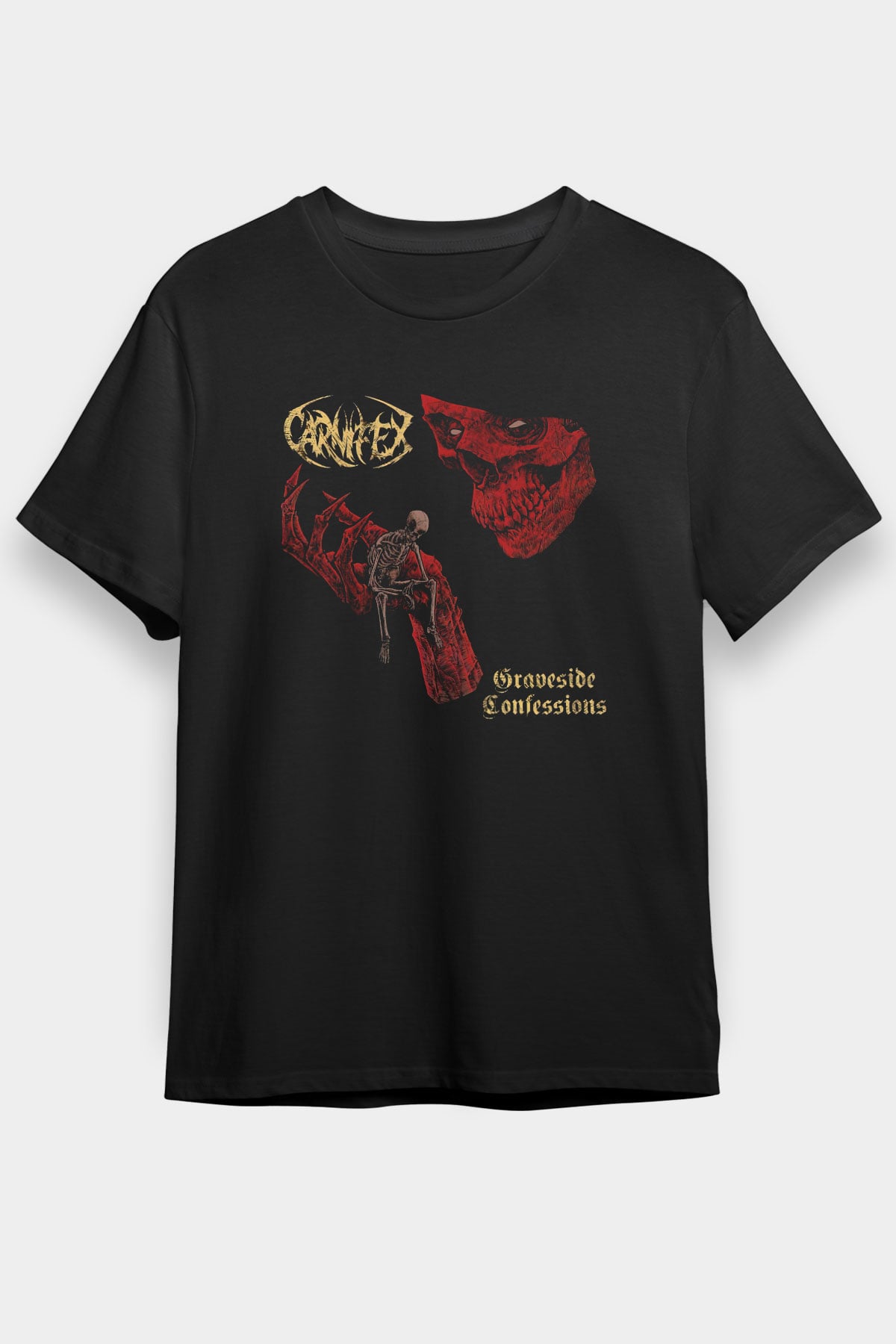 Carnifex Siyah Unisex Tişört T-Shirt - TişörtFabrikası