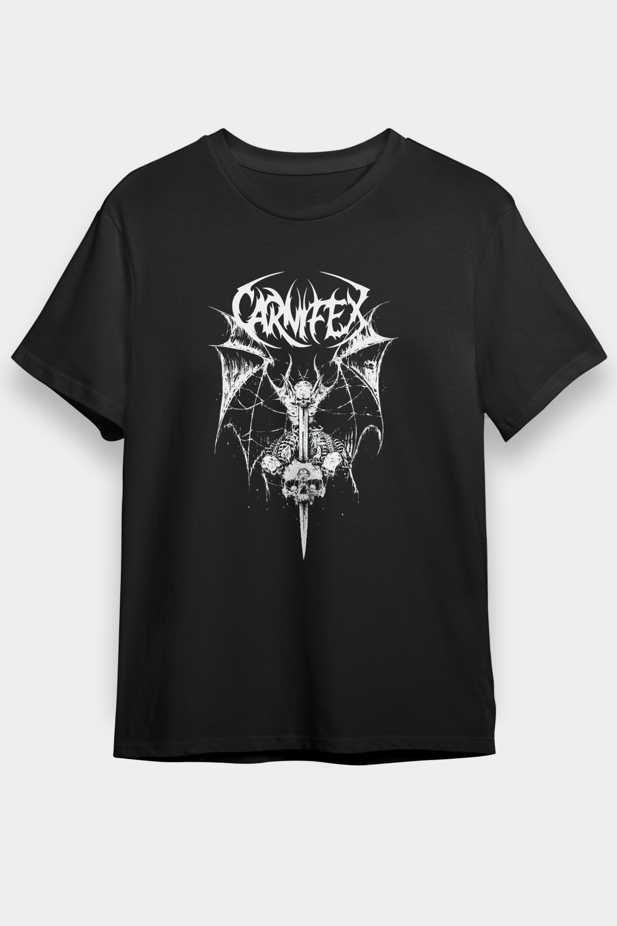 Carnifex Siyah Unisex Tişört T-Shirt - TişörtFabrikası