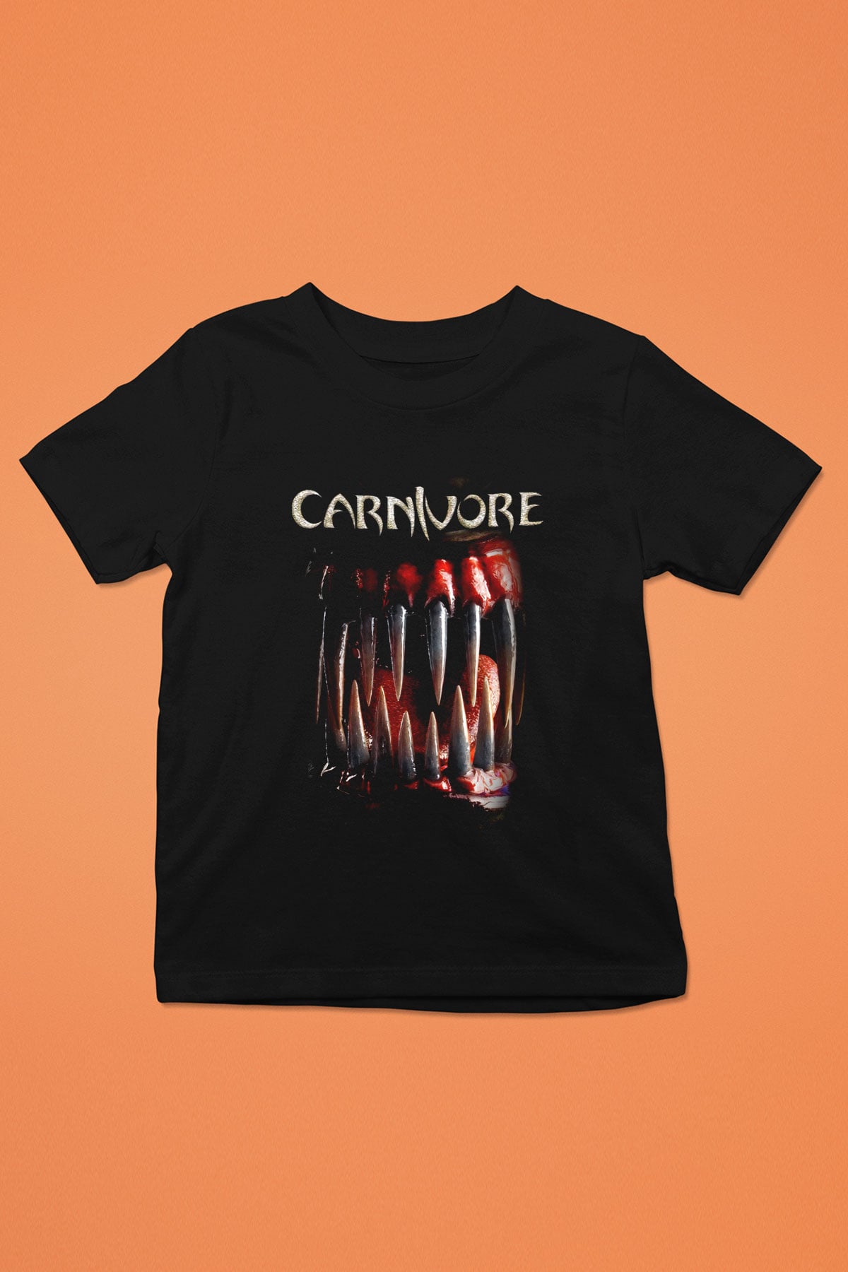 Carnivore Siyah Unisex Çocuk Tişört