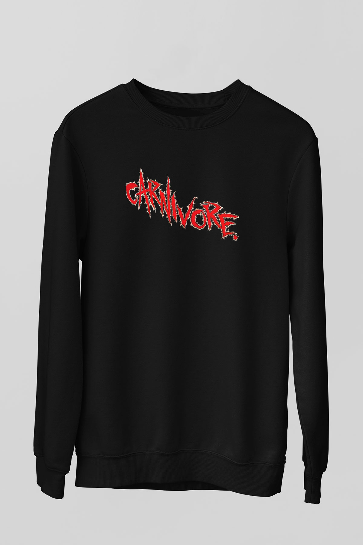 Carnivore Siyah Unisex Sweatshirt