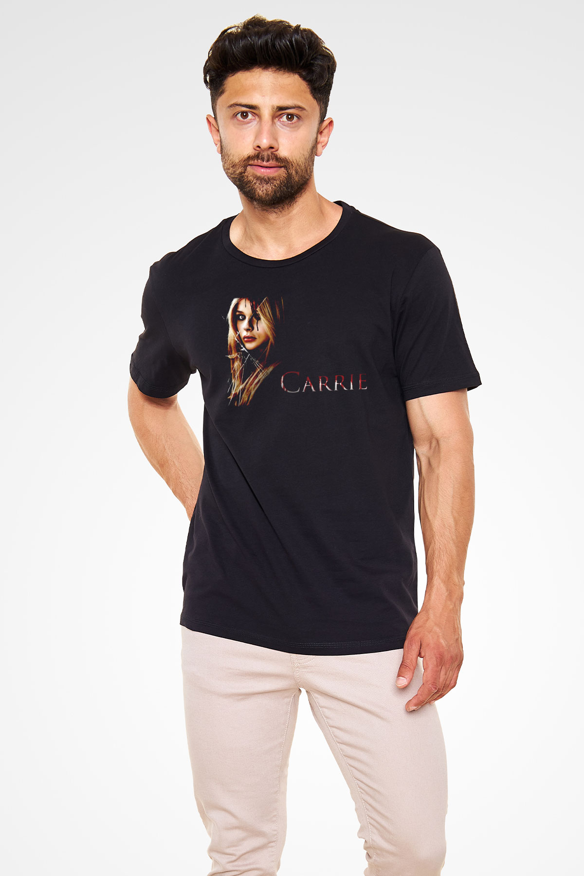 Carrie Siyah Unisex Tişört