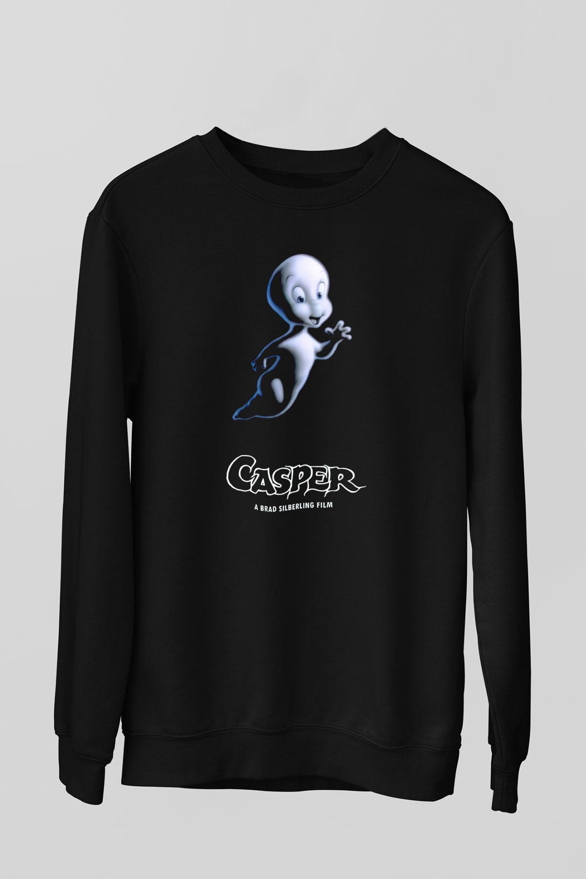 Casper the Friendly Ghost Siyah Unisex  Sweatshirt