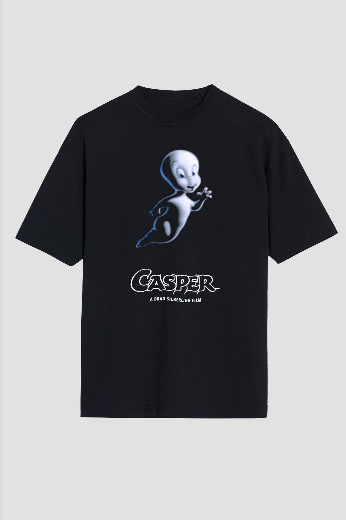 Casper the Friendly Ghost Siyah Unisex Tişört