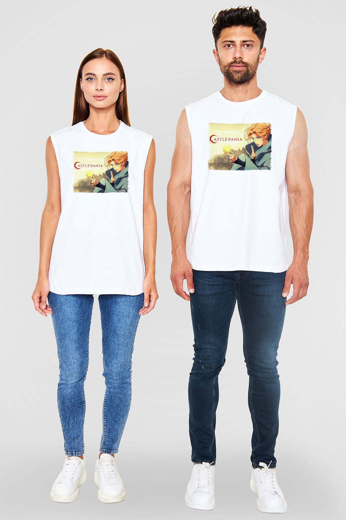 Castlevania: Lords of Shadow Beyaz Unisex Kolsuz Tişört