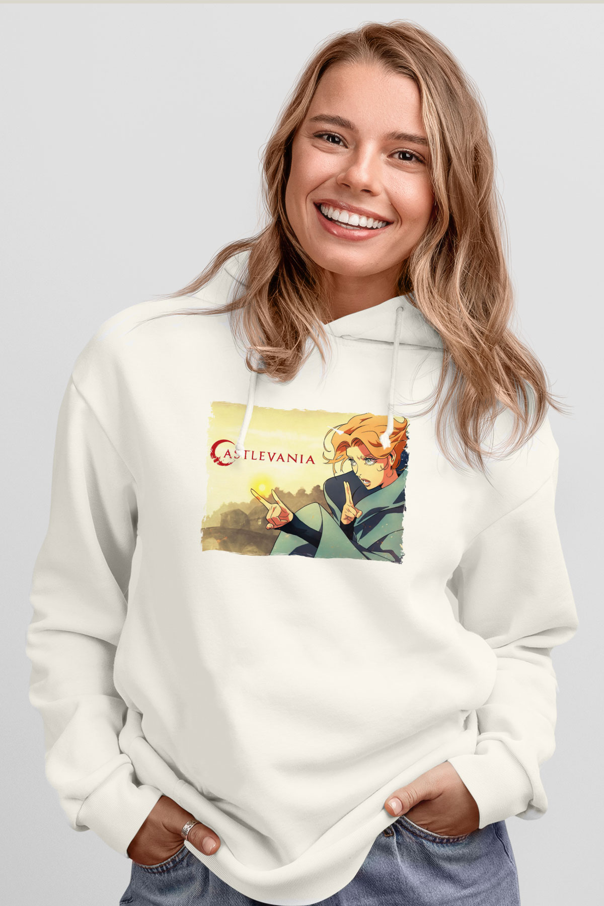 Castlevania: Lords of Shadow Beyaz Unisex Hoodie