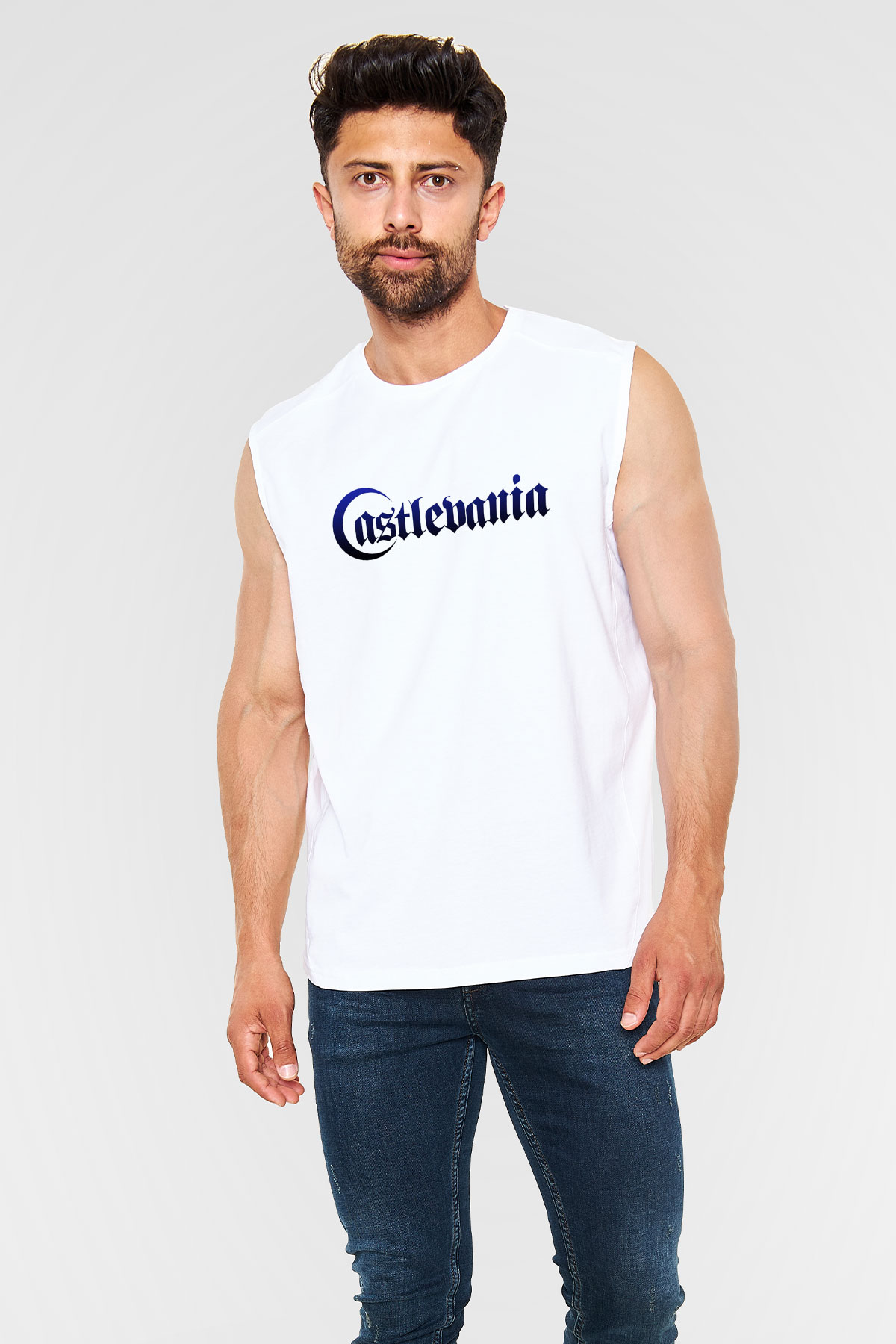 Castlevania: Lords of Shadow Beyaz Unisex Kolsuz Tişört