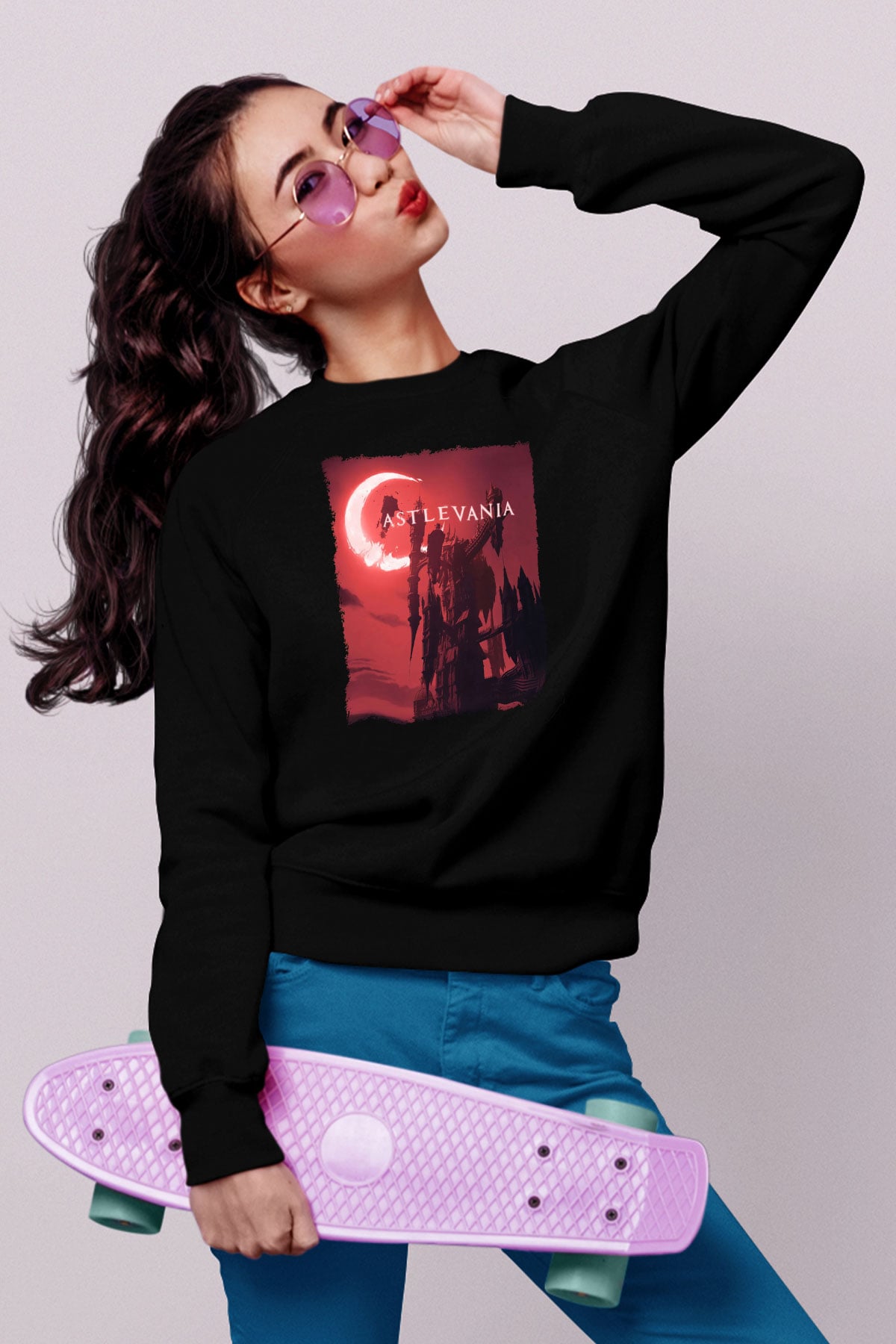 Castlevania: Lords of Shadow Siyah Unisex Sweatshirt