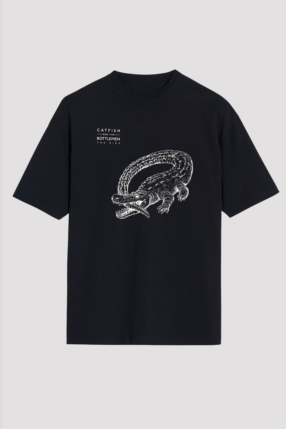 Catfish And The Bottlemen Baskılı Unisex Siyah Oversize Tişört