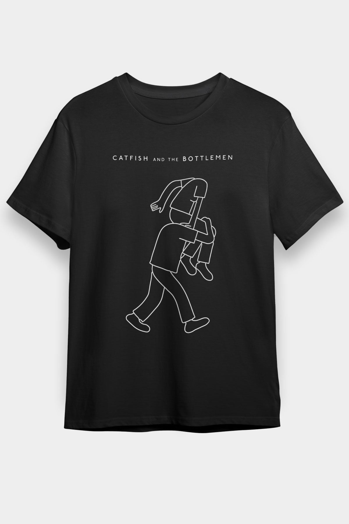 Catfish And The Bottlemen Baskılı Unisex Siyah Tişört
