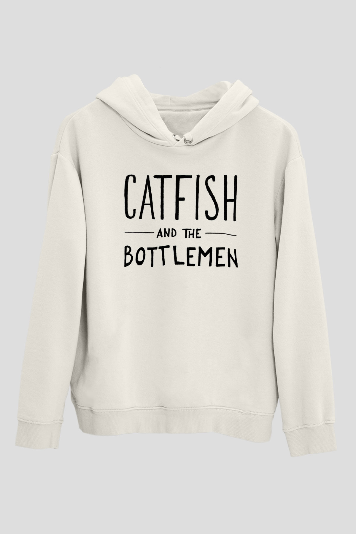 Catfish And The Bottlemen Beyaz Unisex Kapşonlu Sweatshirt
