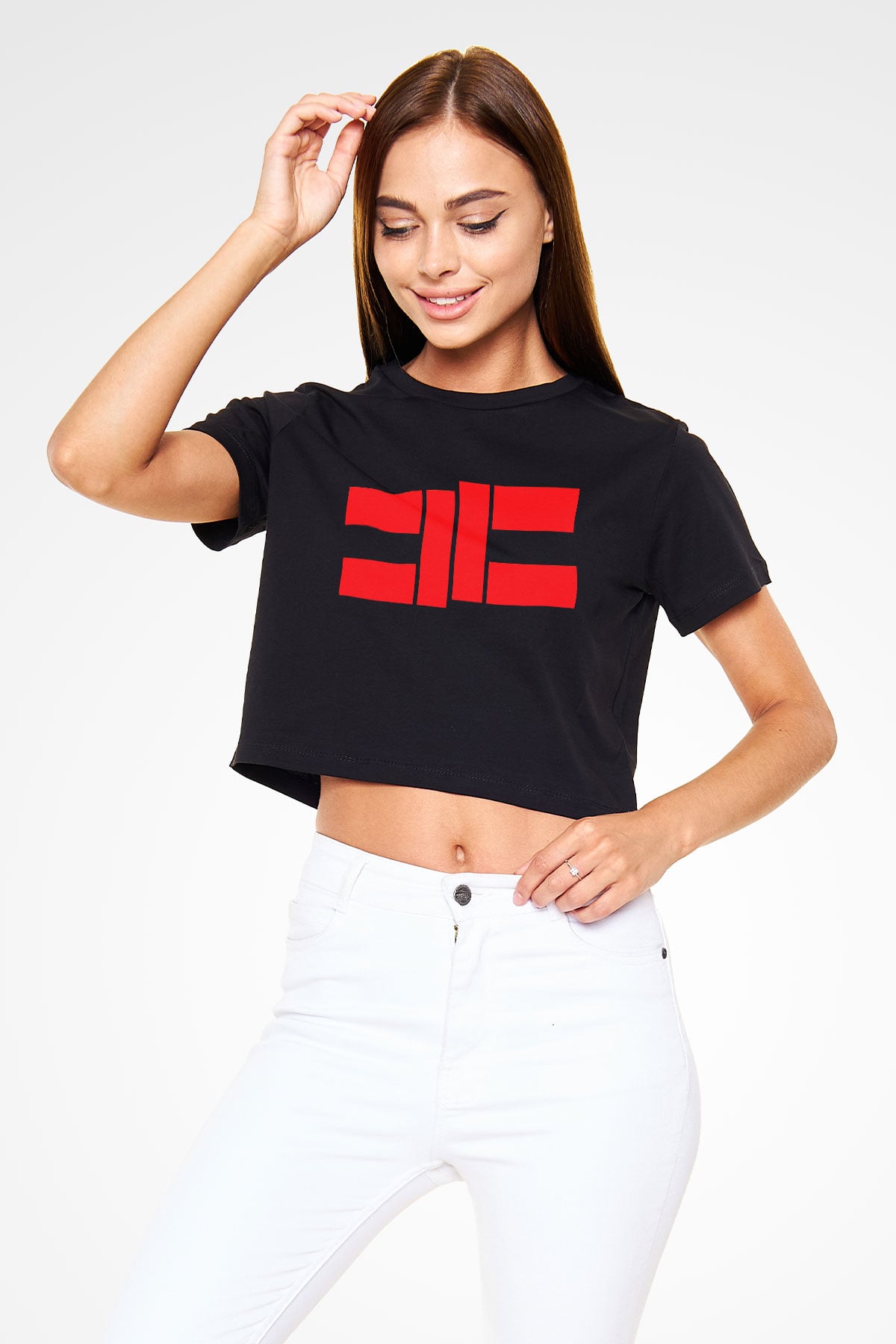 Cavalera Conspiracy Siyah Crop Top Tişört
