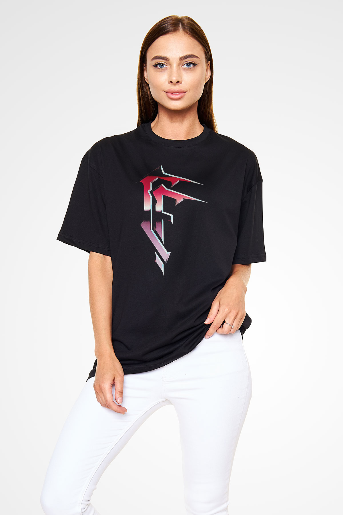 Celtic Frost Baskılı Unisex Siyah Oversize Tişört - Tshirt