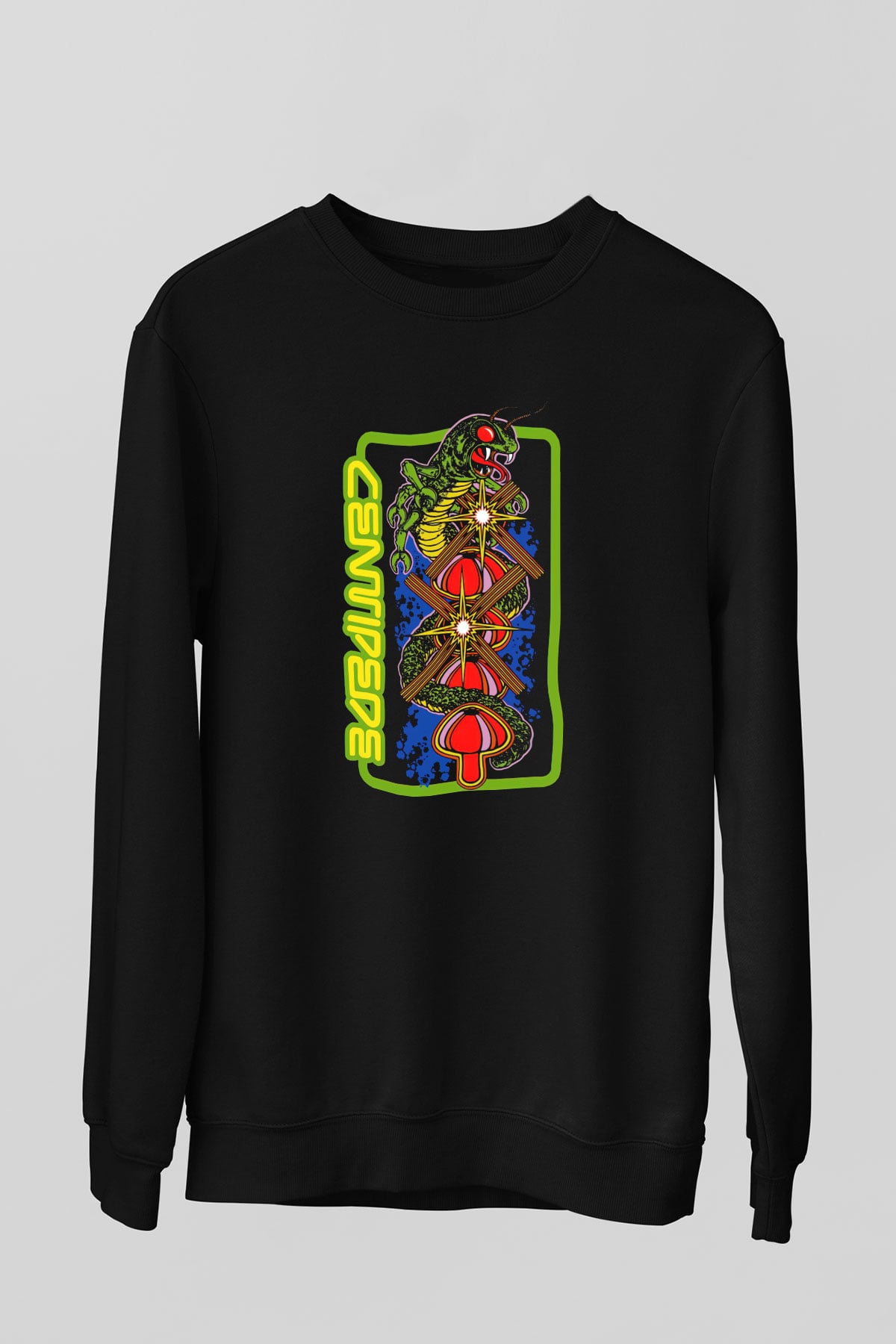 Centipede Siyah Unisex  Sweatshirt
