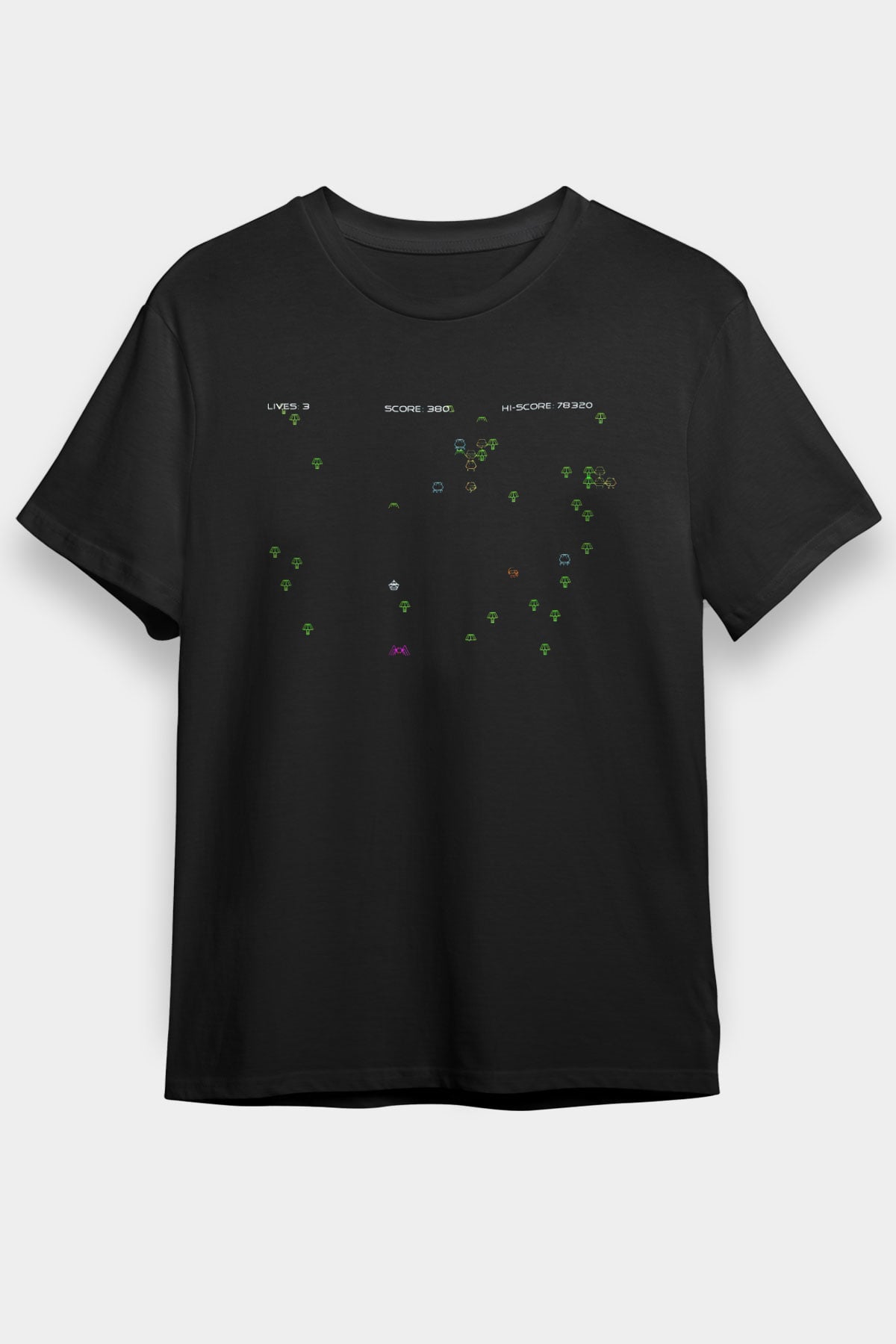 Centipede Siyah Unisex Tişört