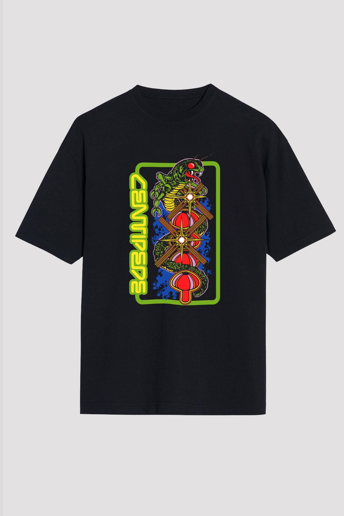 Centipede Siyah Unisex Tişört