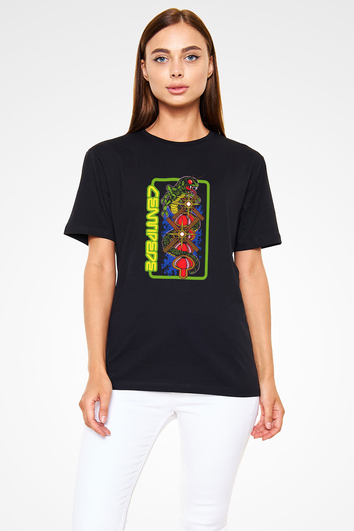 Centipede Siyah Unisex Tişört