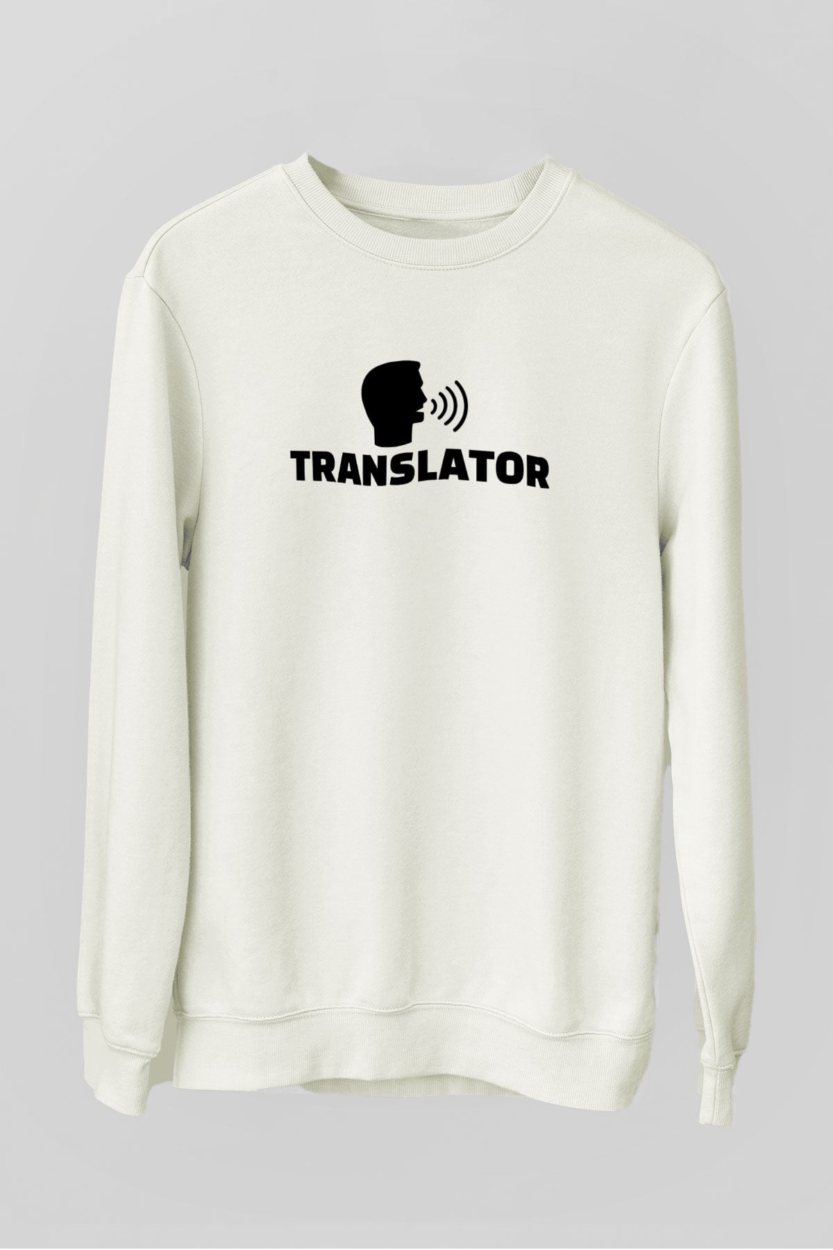 Çevirmen Beyaz Unisex Sweatshirt