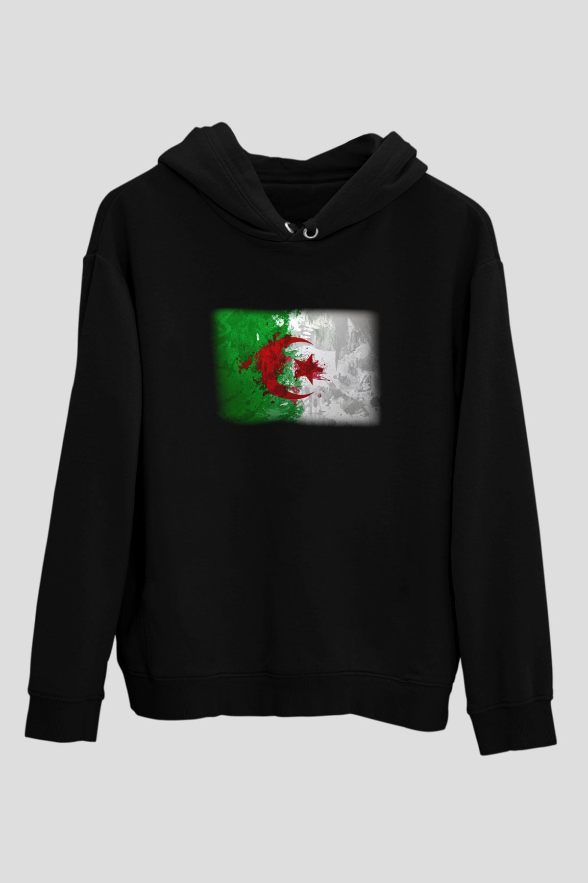 Cezayir Siyah Unisex Hoodie
