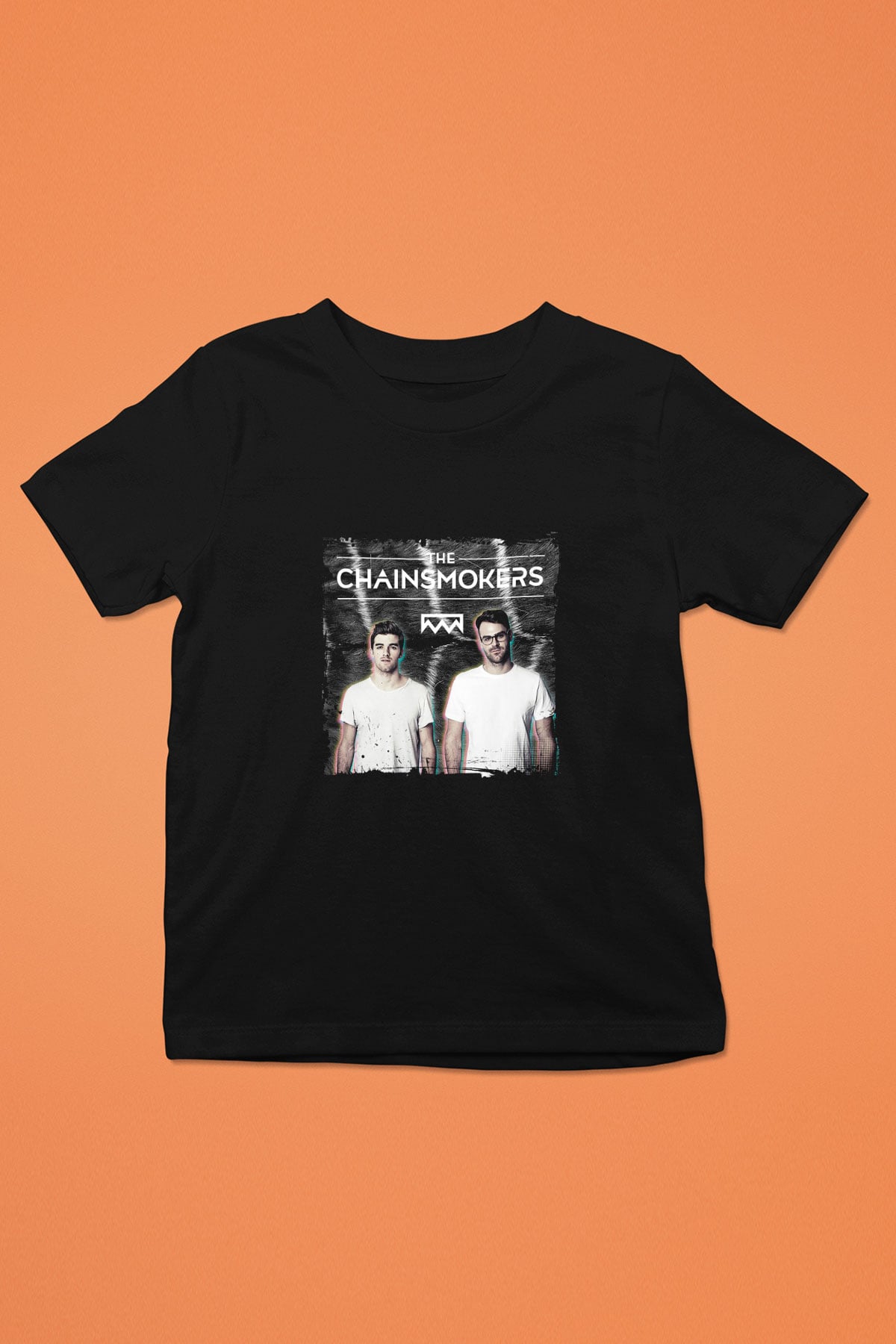 Chainsmokers Baskılı Unisex Siyah Çocuk Tişört