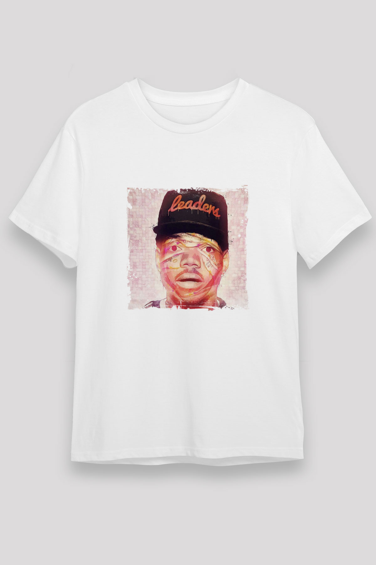 Chance The Rapper Baskılı Unisex Beyaz Tişört