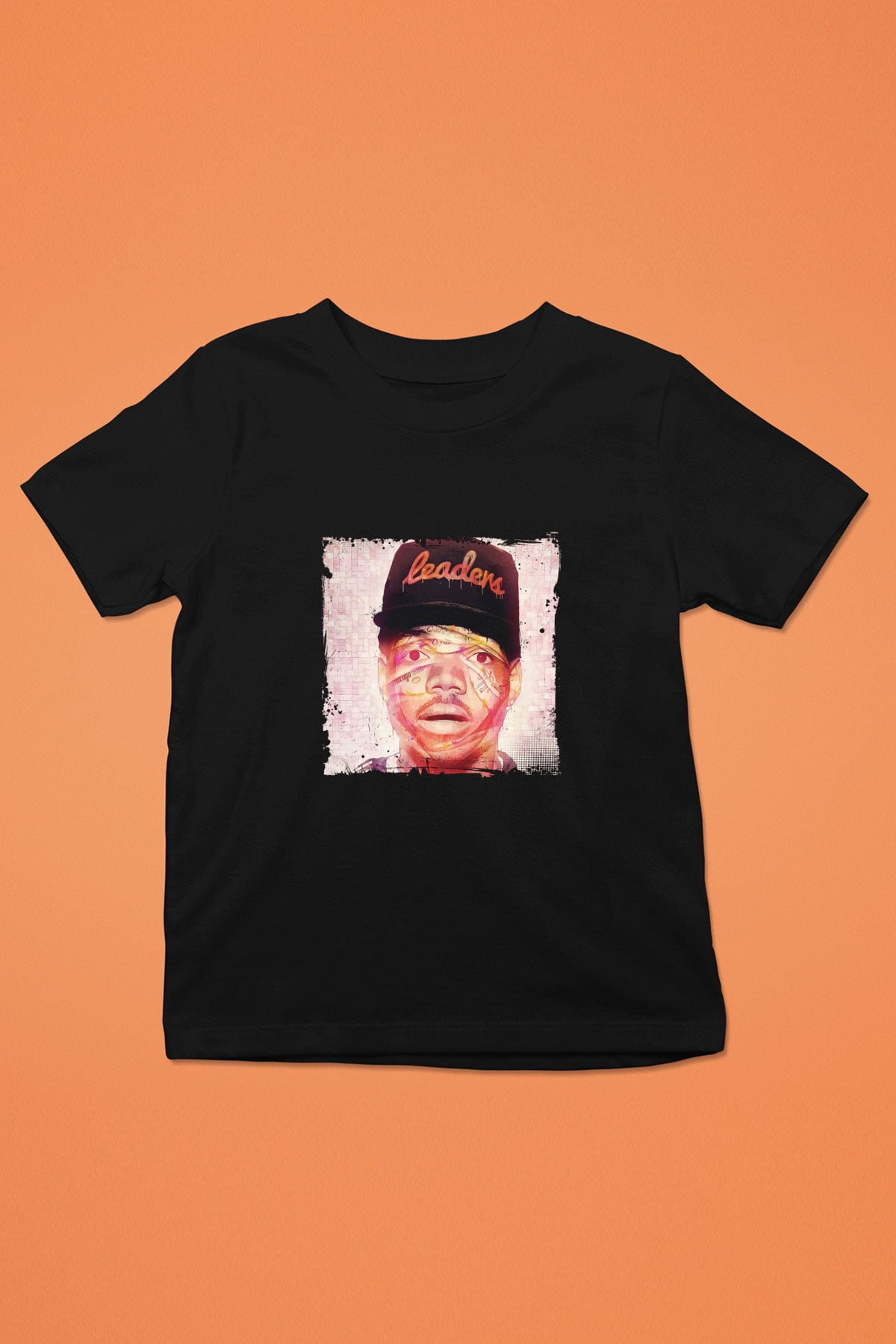 Chance The Rapper Baskılı Unisex Siyah Çocuk Tişört
