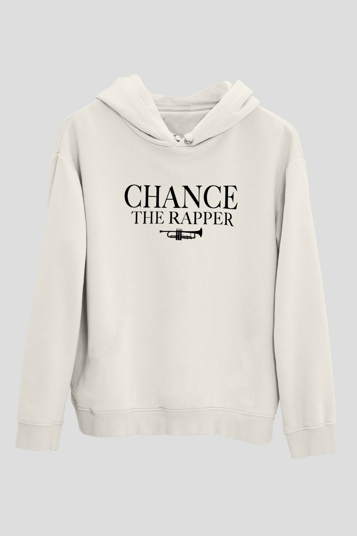 Chance The Rapper Beyaz Unisex Kapşonlu Sweatshirt